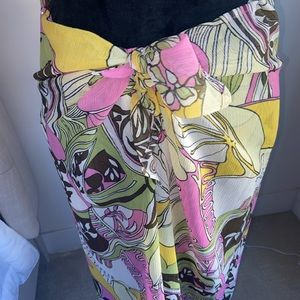 Boho Pants scarf style tie waist , swim cover up. Boutique